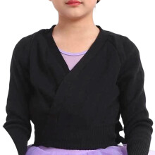Acrylic Children Sweater for Dance Class Providing-Black 140