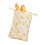 Pack of 2 Lined Cotton Cotton Bread Sacks-multicolor leaves 1
