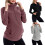 Adaptable Maternity Half Zip Collar Top Casual-XL P red 3