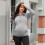 Adaptable Maternity Half Zip Collar Top Casual-XL P red 6