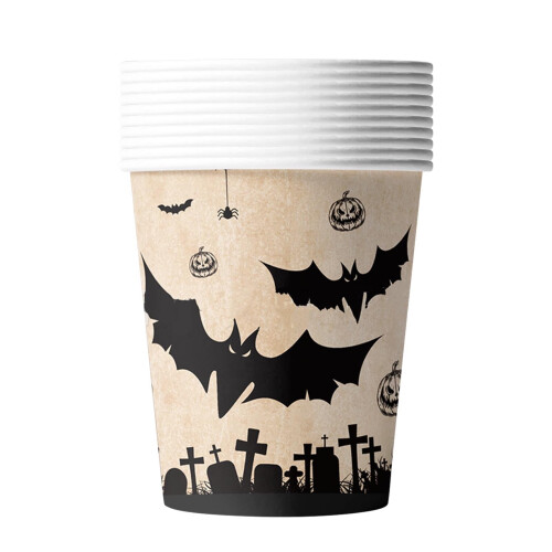 Halloween szellem parti étkészlet – eldobható poharak,