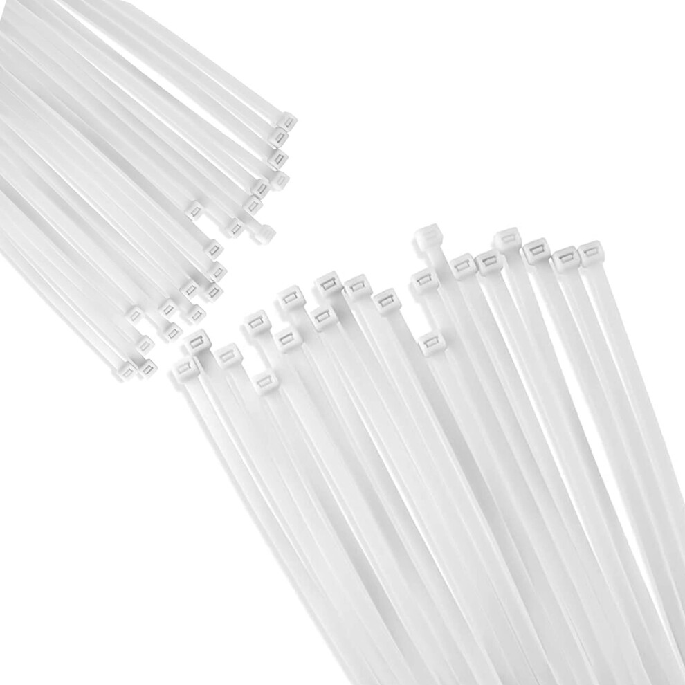 12 Inch And 8 Inch Heavy Duty Selflocking Nylon Zip Cable Ties 1000 Pack For Indoor Outdoor Use 9310869822875