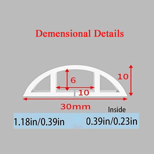 Floor Cord Protector 1m Durable Silicone Cable Management Sleeve for Home Office Safety 1