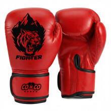 (Red) Guantoni da boxe per bambini Mountain Peak Tiger Graphic - 6 once, il regalo perfetto per compleanno/regalo per il rientro a