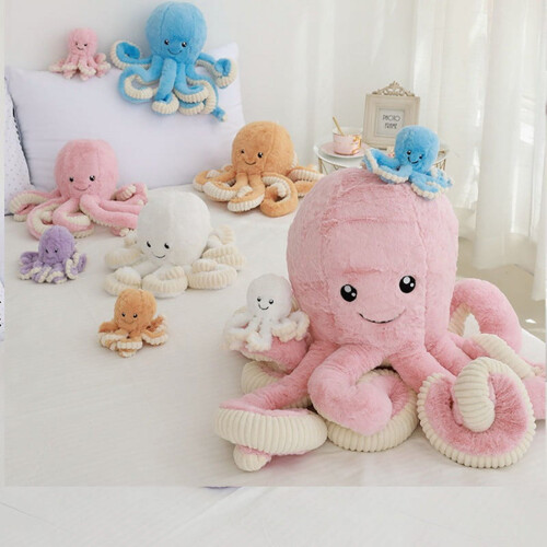 Octopus Plush Toy Soft Stuffed Animal 3 Sizes 1
