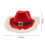 LED julecowboyhat med fjer og lys 3