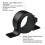2X Black 60mm Fuel Pump Single Mount Bracket Fuel Filter External Bracket Clamp Cradle for 044 1