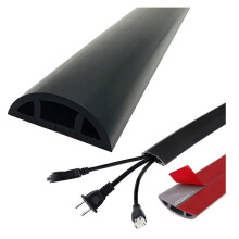 Floor Cord Protector 1m Durable Silicone Cable Management Sleeve for Home Office Safety
