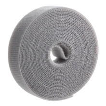 Hook and Loop Cable Ties Roll Reusable Cable Organizer with Custom CuttoLength Soft Grip for Wires