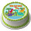 Sød dinosaur cupcake topper, 25 cm rund 2
