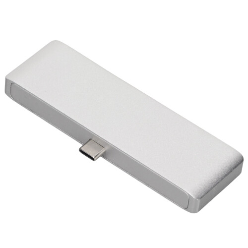 Ευέλικτη βάση σύνδεσης USB C 4 σε 1, σταθμός σύνδεσης Go με επιφάνεια από αλουμίνιο 1