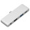 Ευέλικτη βάση σύνδεσης USB C 4 σε 1, σταθμός σύνδεσης Go με επιφάνεια από αλουμίνιο 6