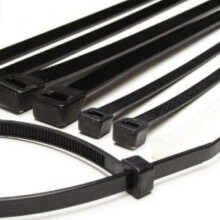 7.5 Inch Black Cable Ties for Quick Cable Management, Secure Locking Design and Easy Installation