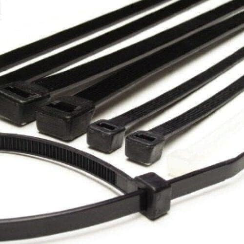 7.5 Inch Black Cable Ties for Quick Cable Management, Secure Locking Design and Easy Installation