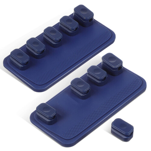 Magnetic Cable Holder Set for Desk, MultiCable Organizer Clips with Quick OneHand Access