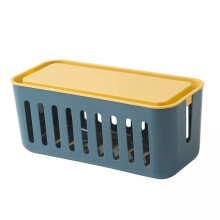 Cable Management Box Blue Size 1, Easy Organization Wire Management Box for Home Office