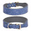 (XL, Blue) Leather Dog Collars for Walking Soft Padding Embossed Collars for Medium Large Breeds Pet Training Collar Accessories M 1