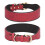 (L, Red) Leather Dog Collars for Walking Soft Padding Embossed Collars for Medium Large Breeds Pet Training Collar Accessories M 1