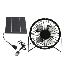 USB soldrevet ventilator, solpaneldrevne køleventilationsventilatorer med 360 graders justerbart design og USB-udgang til udendørs hønsehus til