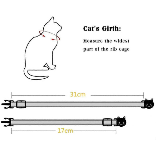 Cat Collars 6pcs with Bells,id Tag And Reflective Strip,pet Collar 1