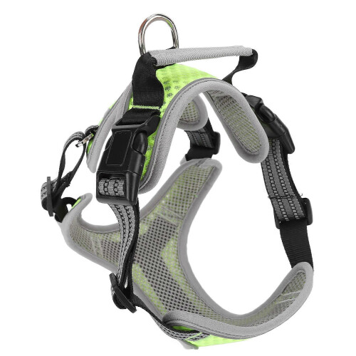 Breathable Soft Dog Harness with Reflective Leash Ring for Walking 2