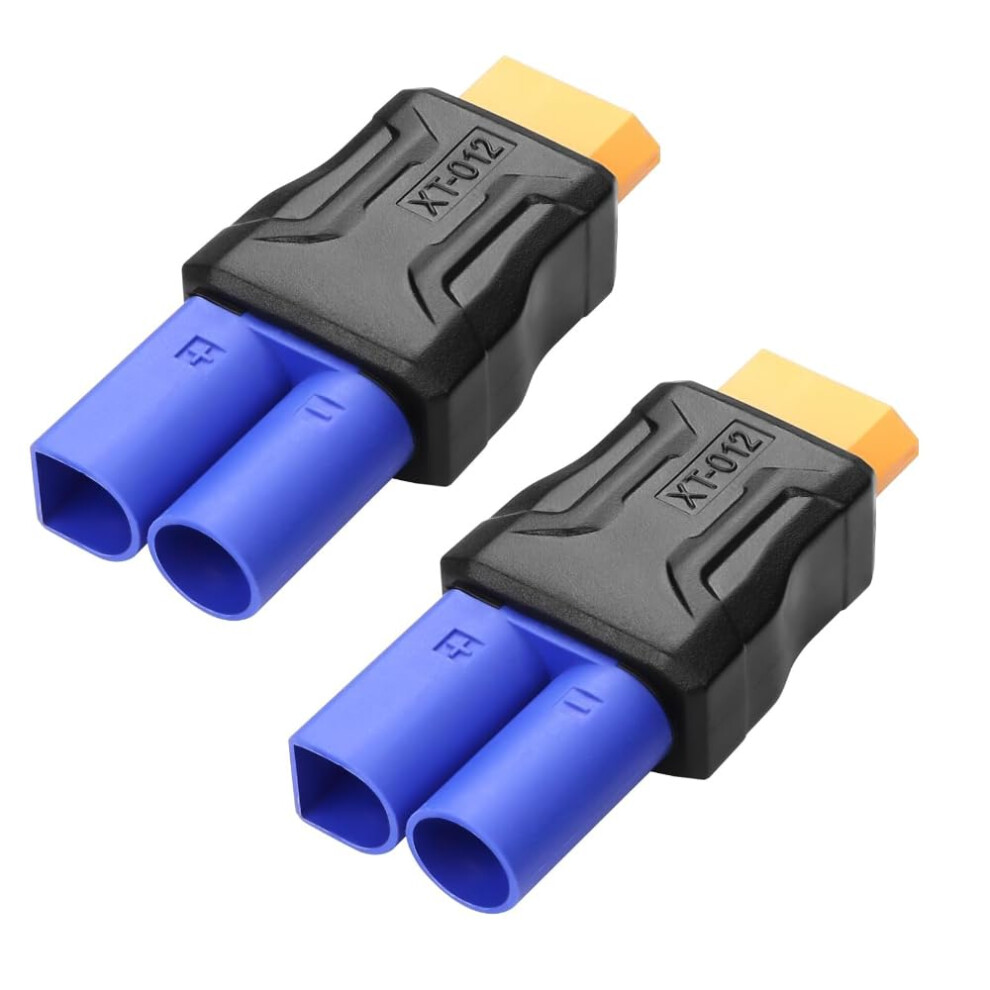 2Pcs Xt60 To Ec5 Adapter Cable Rc Battery Connector PlugâAndâPlay Conversion For Car Boat Drone 9310869823407