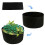 Durable Black Felt Fabric Grow Bags, 150 Gallons with Handles 4