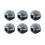 6Pcs Black Cable Organizer Set for Home and Office, Easy Cord Management Solution with Compact Storage 1