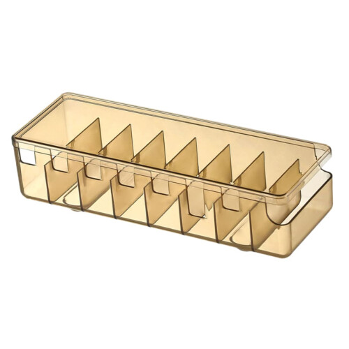 Cable Management Box with Translucent Lid, Cord Organizer Tray for Power Strips, Visible and Clutter Workspace