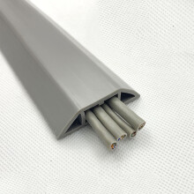 Floor Cord Cover Cable Protector 65FT Light Duty Cord Hider for Home Office Trip Hazard Prevention Gris