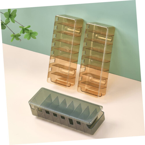 Cable Management Box with Translucent Lid, Cord Organizer Tray for Power Strips, Visible and Clutter Workspace 1