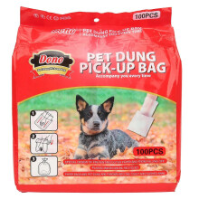 Dog Waste Bag DoubleLayer Disposable Pet Poop Picking Thick Bag for Small Medium Pets(100Pcs )