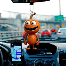 Halloween dýňový muž auto závěsná ozdoba akryl