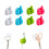 8 Pcs Silicone Thumb Shape Cable Management Hooks, Self Adhesive Wall Hooks for Home Office Storage 1