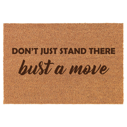 Natural Coir Doormat Brown Rectangular 16 x 24 in