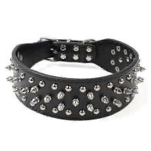 (Black) Enhanced Dog Collar With Spikes for Large and Medium Breeds