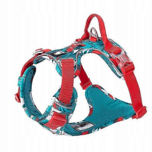 Solid Reflective Harness Front Line Premium Tropical Turquoise Xl