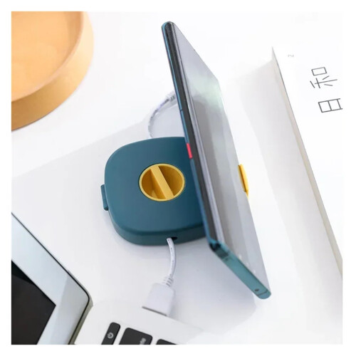 Retractable Cable Organizer 30 Piece Set, 360 Rotating Reel Wire Storage Box for USB and Headphone Cables 2
