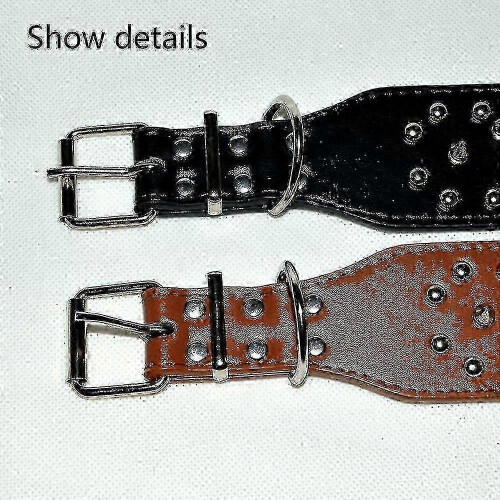 (brown) Enhanced Dog Collar With Spikes for Large and Medium Breeds 2