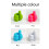 8 Pcs Silicone Thumb Shape Cable Management Hooks, Self Adhesive Wall Hooks for Home Office Storage 2