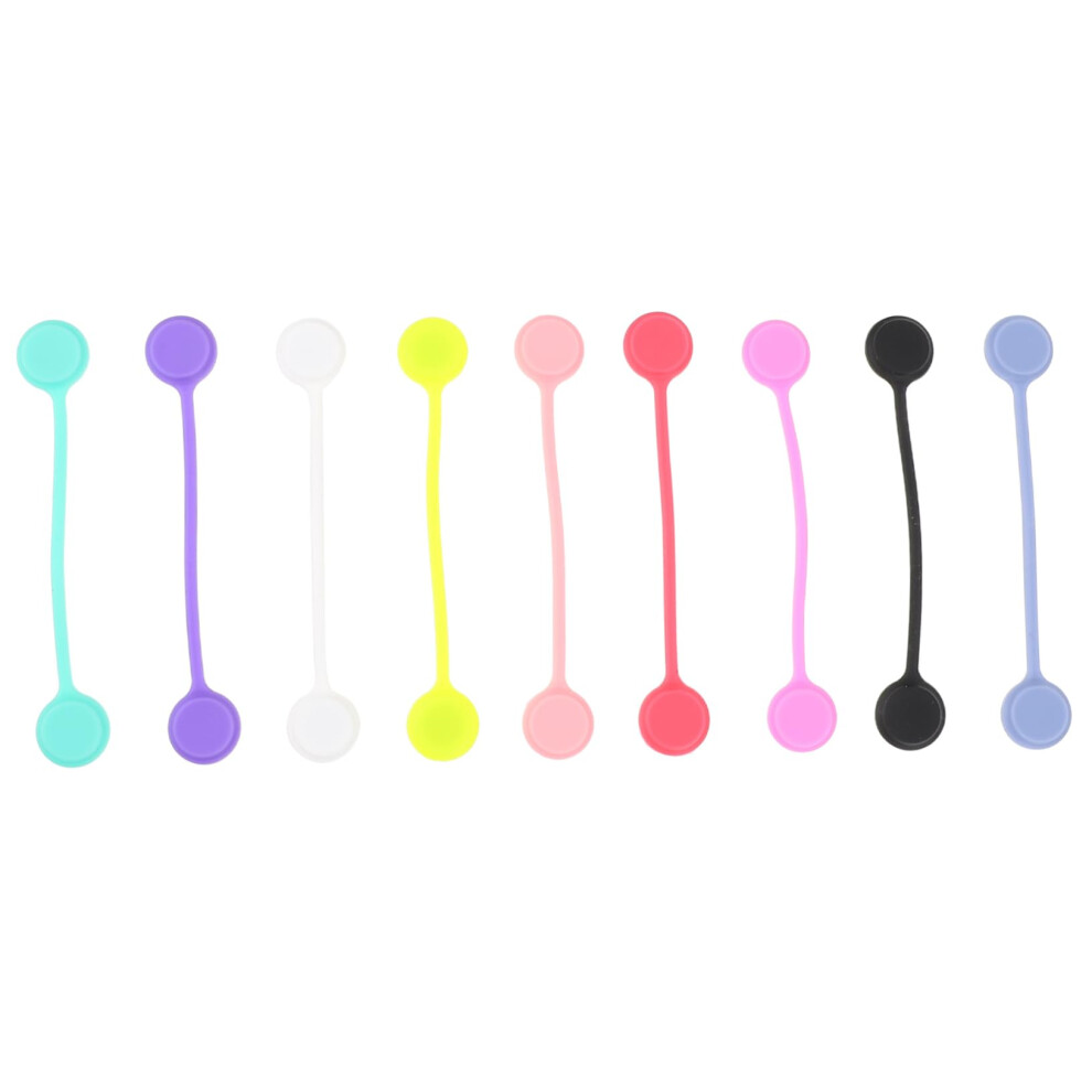 Magnetic Cable Organizer 9Pcs Set, Colorful Headphone Cord Winder Clips For Desk And Office 9330225819622