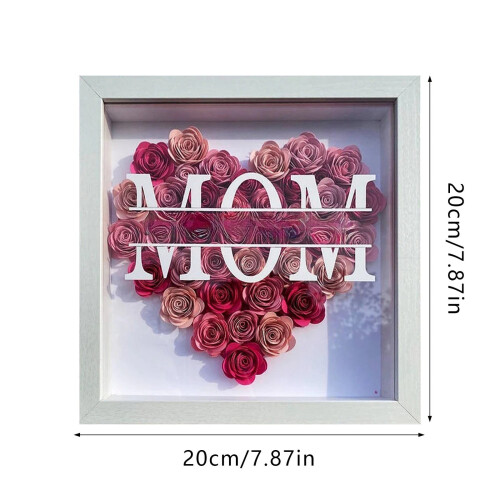DIY Rose Shadow Box – ramka na zdjęcia – 20 cm 1