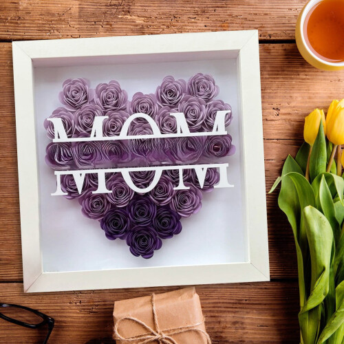 DIY Rose Shadow Box – ramka na zdjęcia – 20 cm 2