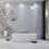 Grey ABS Wall Clock for Bathroom – Silent & Splashproof 5