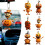 Halloween Græskar Bil Hængende Ornament Akryl 4