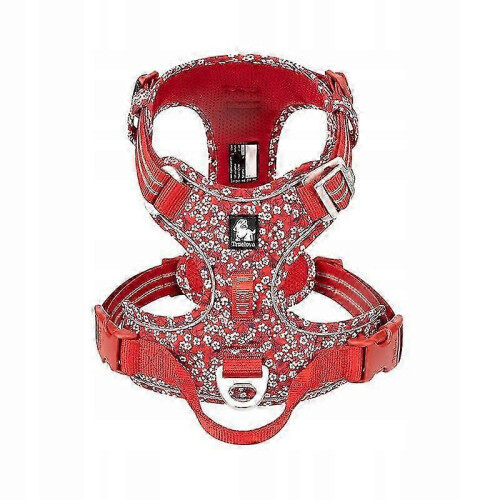 Dog Harness Adjustable Truelove Front Line Premium Red And White S 2