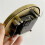Quartz Clock Movement 110mm White Face Gold Trim Arabic 5