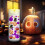 Halloween vasfyllningsdekorationsset med pumpor och pärlor 5