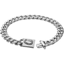 Dog Chain Collars Walking Metal Chain Collars Wide Cuban Chain Dog Necklace Chain Collar with Metal Buckle D-Ring Small Dog Clothing for Small, Medium