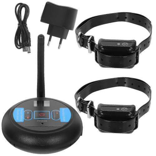 Dog Bark Stopper Wireless Fence System for Outdoor Training Pets Black 1Pcs 1